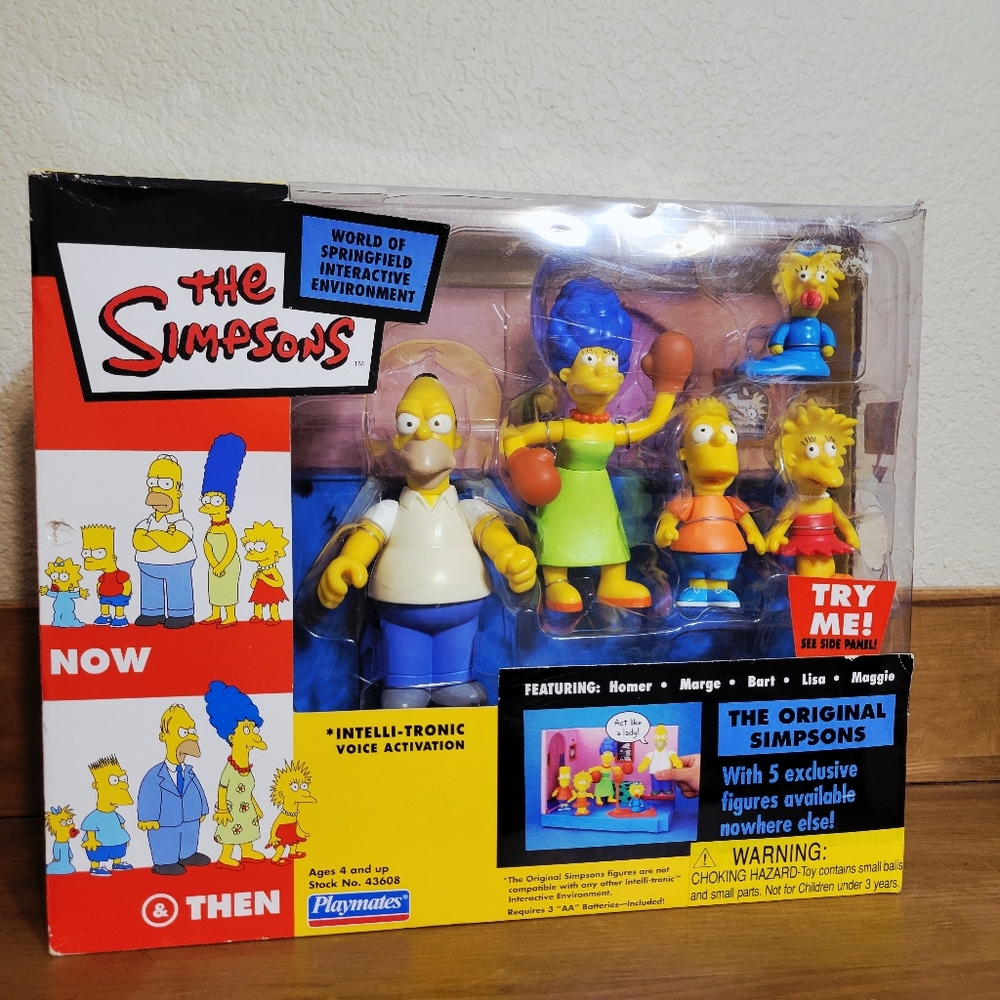 VTG 2003 Playmates World Of Springfield The Original Simpsons Figures NOS. 3A29